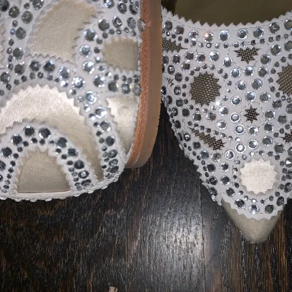 Badgley Mischka Gigi Embellished Pointed-Toe Flats - Picture 8 of 11